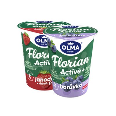 Florian Active nízkotučný jogurt borůvka 145 g